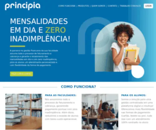 Principia.net(Home) Screenshot