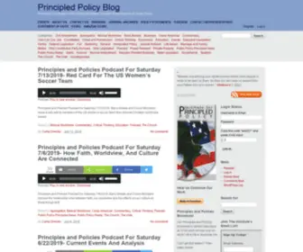 Principledpolicy.com(Principled Policy Blog) Screenshot