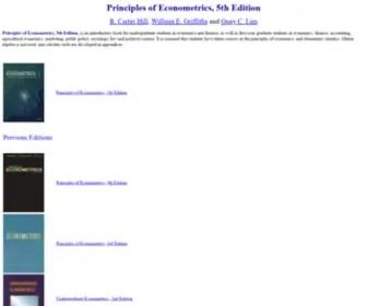 Principlesofeconometrics.com(Principles of Econometrics) Screenshot