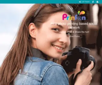 Prinfan.com(First photo printing based social network) Screenshot