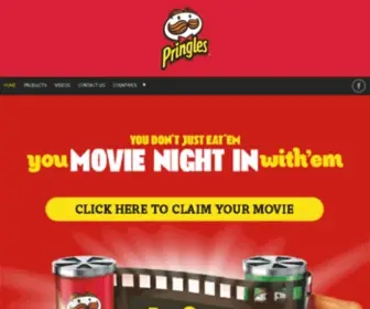 Pringles.ae(Everything pops with Pringles) Screenshot