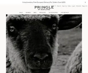 Pringlescotland.com(Pringle of Scotland® Official Site) Screenshot