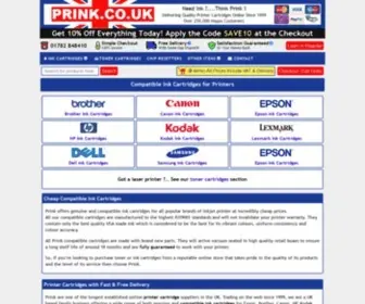 Prink.co.uk(Compatible Ink Cartridges) Screenshot