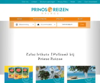 Prinosreizen.nl(Boek nu unieke bestemmingen op authentieke Griekse eilanden) Screenshot