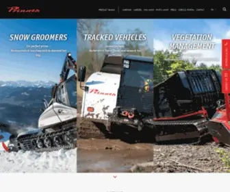 Prinoth.com(PRINOTH snow groomers and tracked vehicles are worldwide on the right track) Screenshot