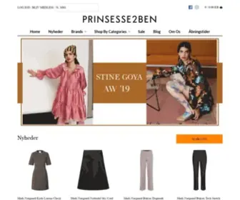 Prinsesse2Ben.dk(Lækkert designertøj til kvinder) Screenshot