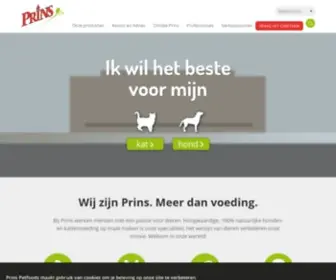 Prinspetfoods.nl(Wij zijn Prins) Screenshot