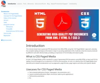 Print-CSS.rocks(PrintCSS/CSS Paged Media (PDF generation from XML and HTML using CSS stylesheets)) Screenshot