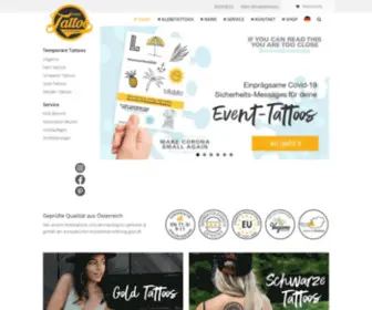 Print-Tattoo.com(Klebetattoos zum Aufkleben auf die Haut online kaufen) Screenshot