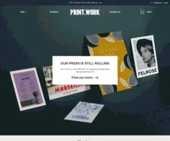 Print.work(Extra good short run digital print on 100% recycled papers) Screenshot