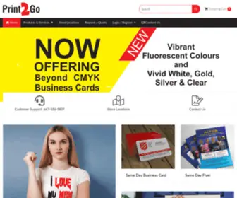 Print2GO.com(Best value online printing company) Screenshot