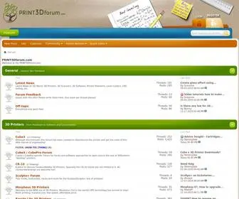 Print3Dforum.com(Forum for all things printing 3D) Screenshot