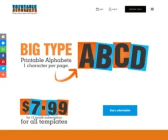 Printable-Alphabets.com Screenshot