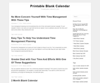 Printable-Blank-Calendar.com(Printable Blank Calendar) Screenshot