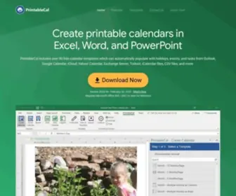 Printablecal.com(Printablecal) Screenshot