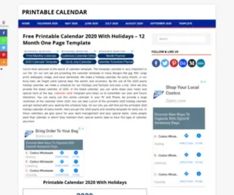 Printablecalendar.pictures(Printable Calendar) Screenshot