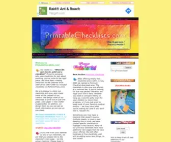 Printablechecklists.com(Printable Checklists Official Site) Screenshot