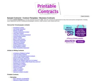 Printablecontracts.com(Contract Templates) Screenshot