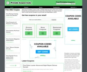 Printablecouponcode.com(Printable Coupon Code and Deals 2020 Coupons) Screenshot