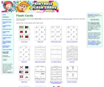 Printableflashcards.net(Printable Flash Cards) Screenshot