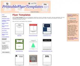 Printableflyertemplates.net(Free Flyer Templates) Screenshot