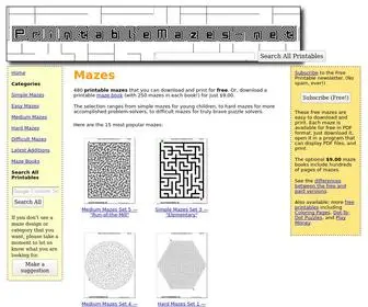Printablemazes.net(Printable Mazes) Screenshot