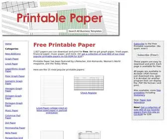 Printablepaper.net(Printable Paper) Screenshot