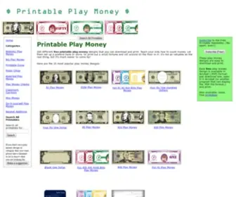 Printableplaymoney.net(Play Money) Screenshot