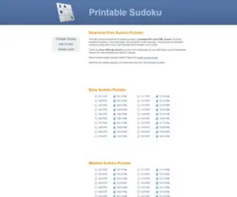 Printablesudoku99.com(Printable Sudoku) Screenshot