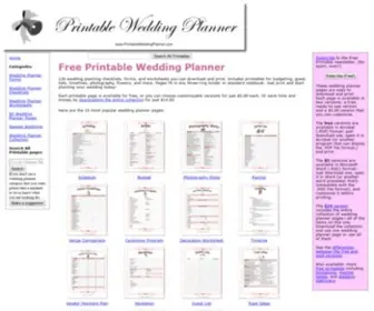 Printableweddingplanner.com(Wedding Planner) Screenshot