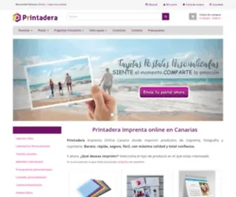 Printadera.es(Imprimir online productos de imprenta en Canarias) Screenshot