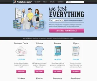 Printaholic.com(2014's Best Printing Services) Screenshot