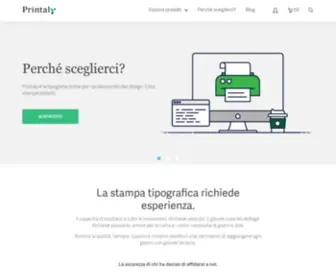 Printaly.com(Stampa con la tua tipografia on line) Screenshot