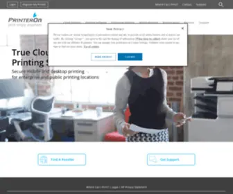 Printanywhere.com(PrinterOn) Screenshot