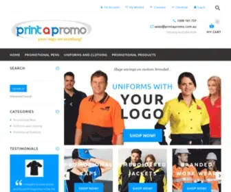 Printapromo.com.au(Promotional Products & Uniforms Printed with Your Logo) Screenshot