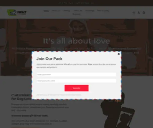 Printapuppy.com(Create an Ecommerce Website and Sell Online) Screenshot