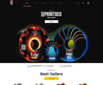 Printbed.com(High quality 3d Printing Materials with a +/) Screenshot