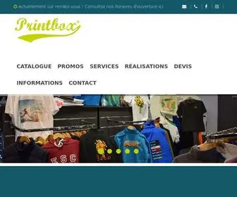 Printbox.be(Printbox Impression et broderie sur textile) Screenshot