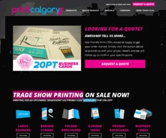 Printcalgary.com(Print Calgary) Screenshot