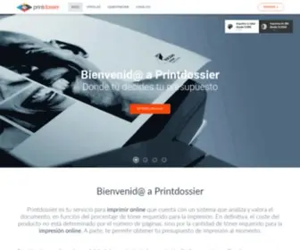 Printdossier.com(Imprimir online PDF en color) Screenshot