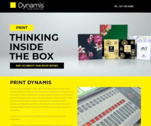 Printdynamis.co.za(Print, Packaging & Direct Mailing) Screenshot