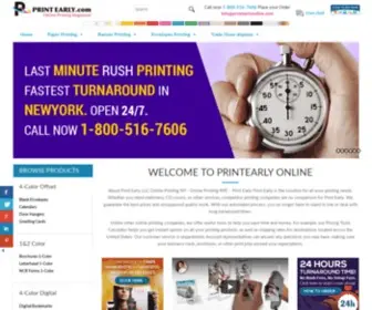 Printearlyonline.com(Print Early) Screenshot