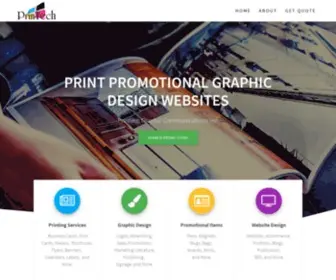 Printech-INC.com(Printing, Promotional, Websites, Graphic Design) Screenshot