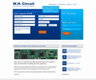 Printedcircuitboards.co.za(W.H) Screenshot