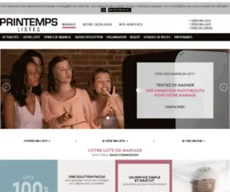 Printempsadeux.com(Printemps Listes) Screenshot