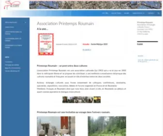 Printempsroumain.org(Association Printemps Roumain) Screenshot