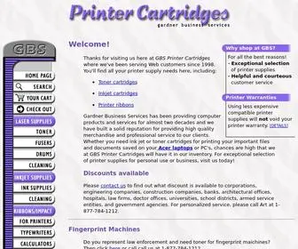 Printer-Cartridges-GBS.com(Printer Supplies from Gardner Business Services) Screenshot