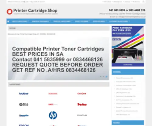 Printercartridgeshop.co.za(Printer Cartridge Shop) Screenshot