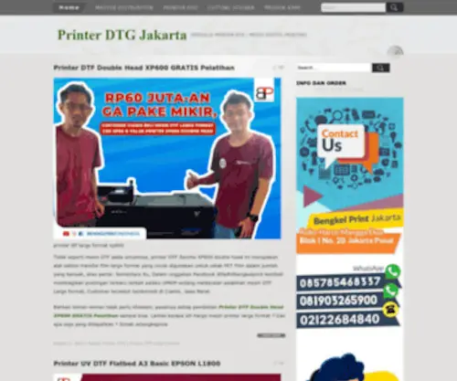Printerdtgjakarta.com(Printer dtg jakarta jual) Screenshot