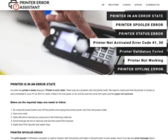 Printererrorassistant.com(Printererrorassistant) Screenshot